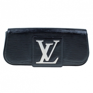 Pre Owned Louis Vuitton Black Epi Sobe Clutch