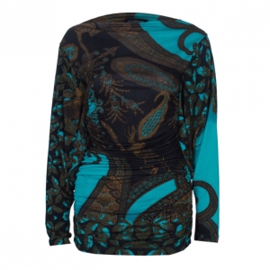 Pre Owned CLASS by Roberto Cavalli Paisley Print Top S
