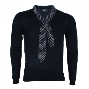 Pre Owned Jean Paul Gaultier Mens Knit Tie Sweater M
