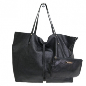 Pre Owned Tiffany & Co. Black Leather Reversible Tote