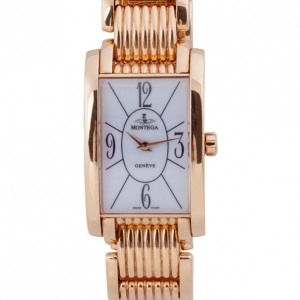 Pre Owned Montega EC25 18 K Yellow Gold Mens Wristwatch 30 MM