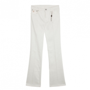 Pre Owned Louis Vuitton White Denim Jeans M