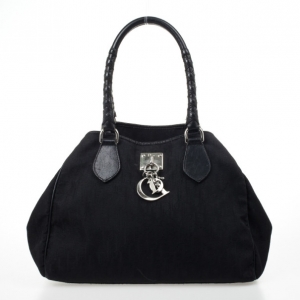 Pre Owned Christian Dior Black Diorissimo Lovely Small Tote