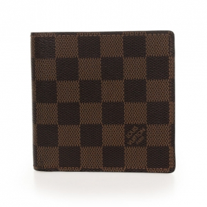 Pre Owned Louis Vuitton Damier Ebene Marco Wallet