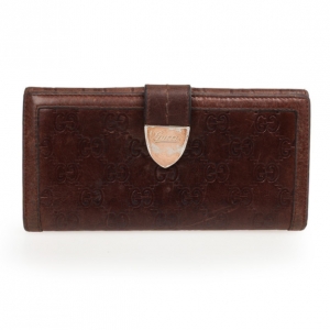 Pre Owned Gucci Guccissima Leather Continental Wallet