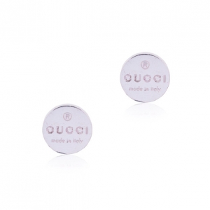Pre Owned Gucci Pierced Silver Earrings
