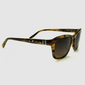 Pre Owned Valentino Striped Cognac V631S-259 Womens Sunglasses