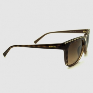 Pre Owned Valentino Havana Beige V638S Womens Sunglasses