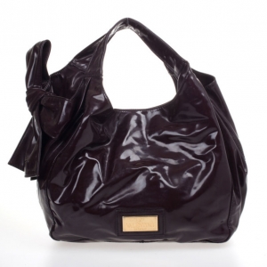 Pre Owned Valentino Garavani Burgundy Small Nuage Bow Tote Bag