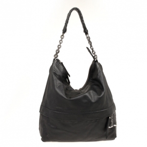 Pre Owned Christian Louboutin Black Marianne Medium Hobo Bag