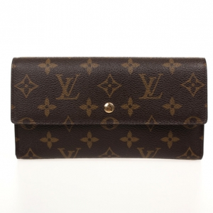 Pre Owned Louis Vuitton Monogram Sarah Wallet