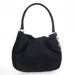 Pre Owned Christian Dior Black Logo Hobo