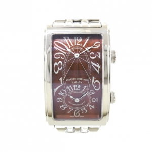 Pre Owned Cuervo Y Sobrinos Prominente Dual Time SS Mens Wristwatch