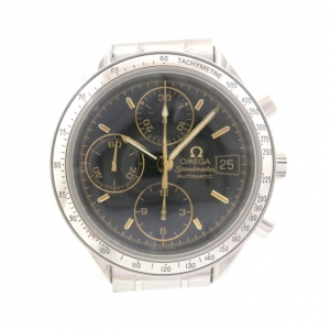 Pre Owned Omega Speedmaster Date L.Ed in JP Black Mens Wristwatch