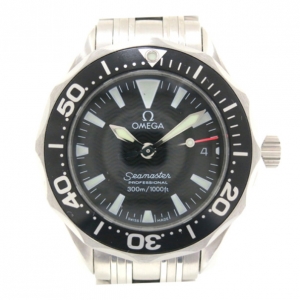 Pre Owned Omega Seamaster 300 Professional SS Black Ladies Wristwatch