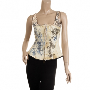 Pre Owned Roberto Cavalli Printed Corset