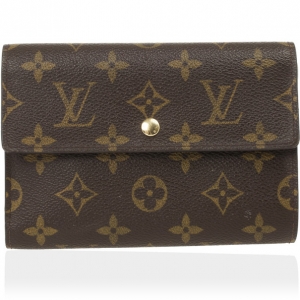 Pre Owned Louis Vuitton Monogram Alexandra Wallet