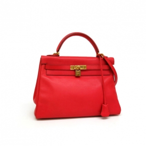 Pre Owned Hermes Rouge Red Retourne Kelly 32