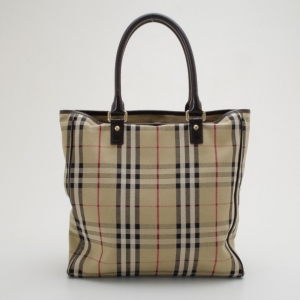 Pre Owned Burberry Nova Check Tote 