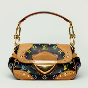 Pre Owned Louis Vuitton Multicolore Black Marilyn Tote
