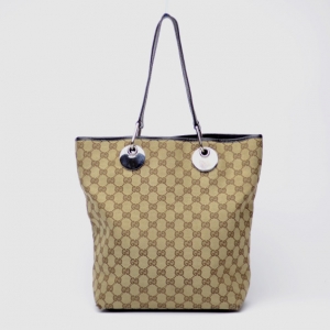 Pre Owned Gucci Brown Gucci Craft Original GG Canvas Tote