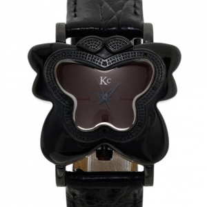 Pre Owned KC Diamond Black Ladies Wristwatch