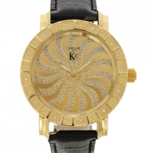 Pre Owned Techno Com Diamond SS Yellow Mens Wristwatch