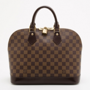 Pre Owned Louis Vuitton Damier Ebene Alma PM 