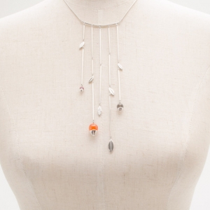Pre Owned KENZO Silver Bib Necklace