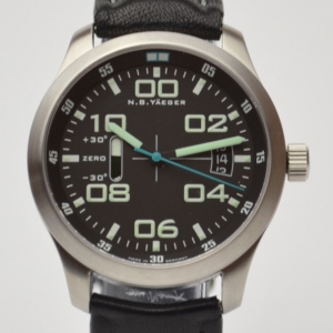 Pre Owned NB Yäeger Tendence Black Mens Wristwatch