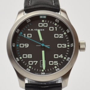 Pre Owned NB Yäeger Sector Black Mens Wristwatch