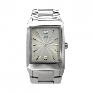Pre Owned Concord Carlton SS Silver Unisex Wristwatch 