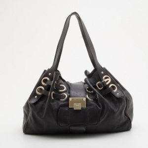 Pre Owned Jimmy Choo Black Ramona Shoulder Bag