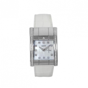 Pre Owned Rama Swiss Watch Swiss Movement Diamond SS White Unisex Wristwatch 