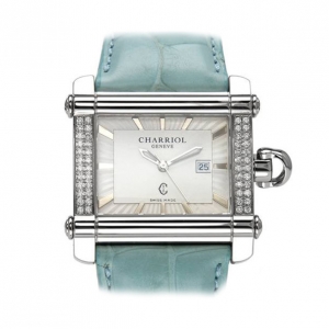 Pre Owned Charriol Swiss Movement Diamond SS White Ladies Wristwatch