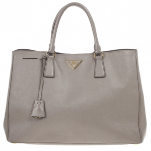 Pre Owned Prada Saffiano Lux Grey Marmo Tote