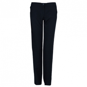 Pre Owned Emporio Armani Black Formal Trousers M