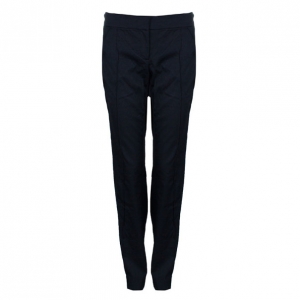 Pre Owned Celine Black Tapered Casual Trousers M
