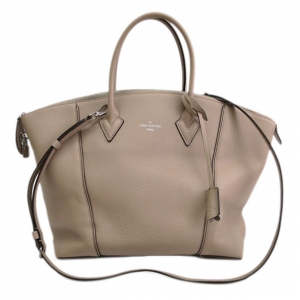 Pre Owned Louis Vuitton Veau Cachemire Galet Lockit MM