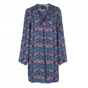 Pre Owned Zadig & Voltaire Printed Tunic Top S