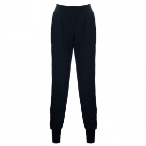Pre Owned Stella McCartney Black Tapered Casual Trousers S