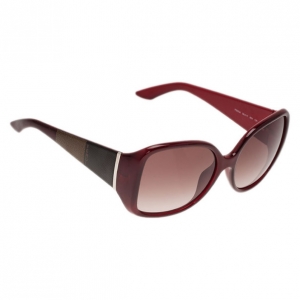 Pre Owned Fendi Pequin Red 5254 Sunglasses