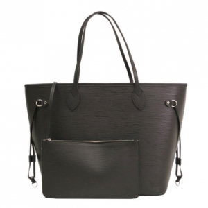 Pre Owned Louis Vuitton Noir Epi Leather Neverfull MM