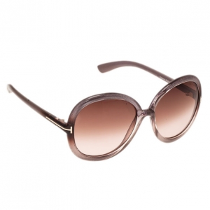Pre Owned Tom Ford Grey Candice Round Sunglasses