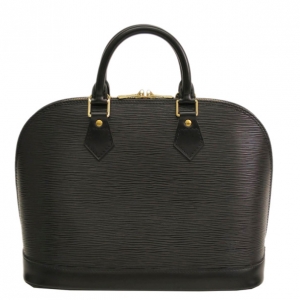 Pre Owned Louis Vuitton Noir Epi Leather Alma MM