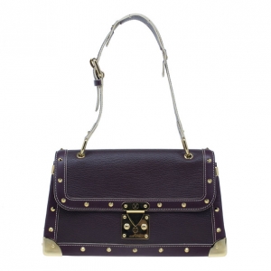 Pre Owned Louis Vuitton Purple Suhali Leather L’Aimable Shoulder Bag