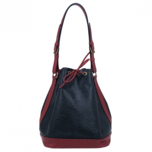 Pre Owned Louis Vuitton Black and Red Epi leather Noe
