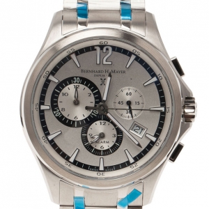 Pre Owned Bernhard H Mayer Silver Stainless Steel 0482/4999 Men's Wristwatch 41MM