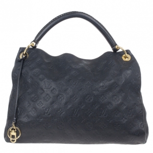 Pre Owned Louis Vuitton Black Empreinte Artsy Hobo MM