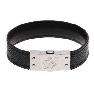 Pre Owned Louis Vuitton Check It Damier Graphite Bracelet 19CM